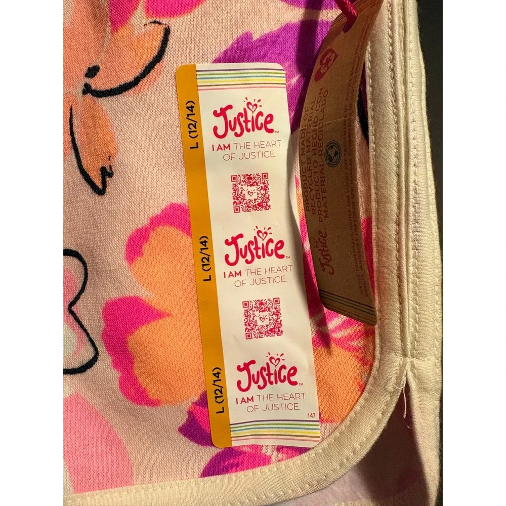 Justice Classic Dolphin Shorts Sz L YOUTH (12-14)